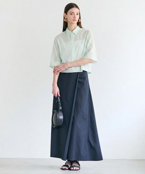 BEIGE, / ベイジ, シャツ・ブラウス | BAC / コットンシアー ショートレングスシャツ | 詳細10
