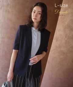 BEIGE, / ベイジ, テーラードジャケット | 【Lsize・セットアップ対応】CINDY / ハーフスリーブジャケット