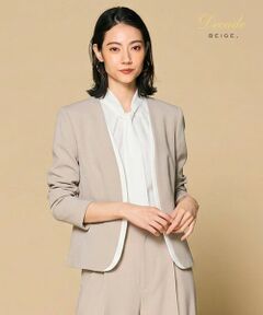 BEIGE, / ベイジ, ノーカラージャケット | 【セットアップ対応】CINDY / ダブルカラージャケット