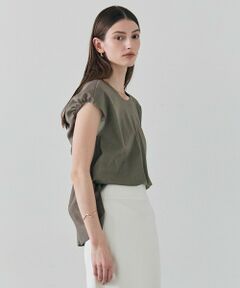 BEIGE, / ベイジ, カットソー | ZEOLITE / バックツイスト コンビトップス