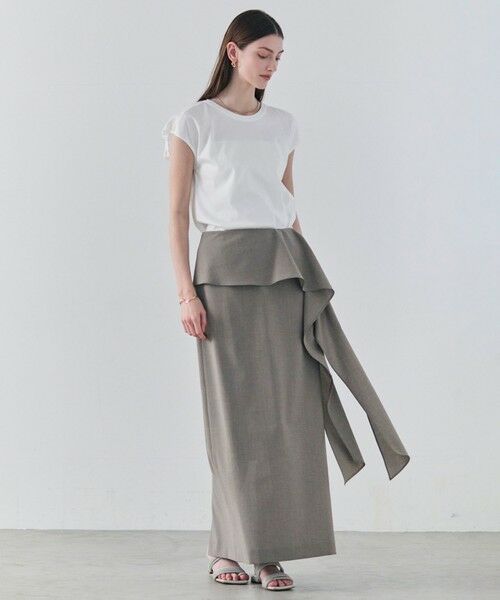 BEIGE, / ベイジ, カットソー | ZEOLITE / バックツイスト コンビトップス | 詳細1