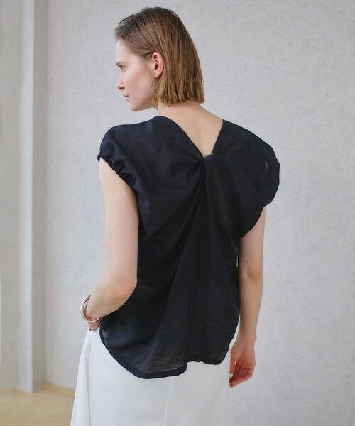 BEIGE, / ベイジ, カットソー | ZEOLITE / バックツイスト コンビトップス（Black）