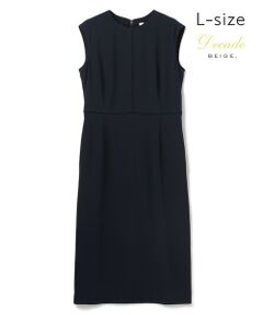 BEIGE, / ベイジ, ロング・マキシ丈ワンピース | 【Lsize・セットアップ対応】CINDY / 配色ライン クルーネックドレス