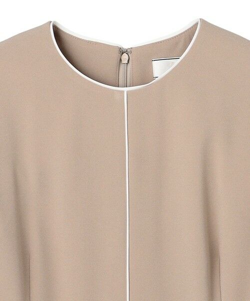 BEIGE, / ベイジ, ロング・マキシ丈ワンピース | 【Lsize・セットアップ対応】CINDY / 配色ライン クルーネックドレス | 詳細4