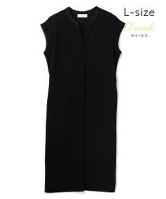 BEIGE, / ベイジ, ロング・マキシ丈ワンピース | 【Lsize・セットアップ対応】CINDY / 配色ネック フレンチドレス