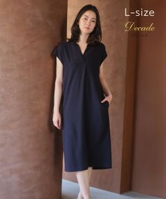 BEIGE, / ベイジ, ロング・マキシ丈ワンピース | 【Lsize・セットアップ対応】CINDY / 配色ネック フレンチドレス