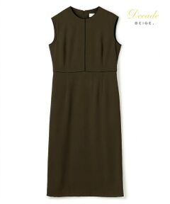 BEIGE, / ベイジ, ロング・マキシ丈ワンピース | 【セットアップ対応】CINDY / 配色ライン クルーネックドレス