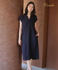 BEIGE, / ベイジ, ロング・マキシ丈ワンピース | 【セットアップ対応】CINDY / 配色ネック フレンチドレス
