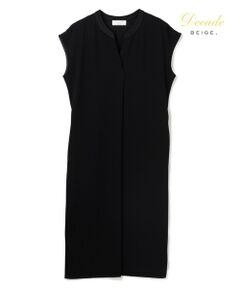 BEIGE, / ベイジ, ロング・マキシ丈ワンピース | 【セットアップ対応】CINDY / 配色ネック フレンチドレス