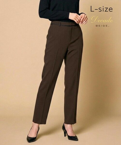 BEIGE, / ベイジ, その他パンツ | 【Lsize・セットアップ対応】CINDY / クロップドパンツ（Brown ×Black）