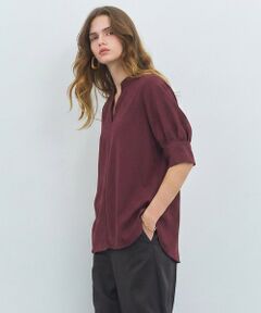 BEIGE, / ベイジ, シャツ・ブラウス | FLEUR / バックサテン プルオーバーブラウス