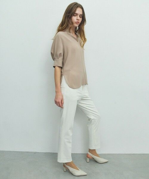 BEIGE, / ベイジ, シャツ・ブラウス | FLEUR / バックサテン プルオーバーブラウス | 詳細14