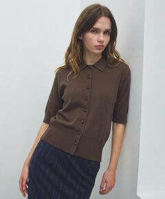 BEIGE, / ベイジ, ニット・セーター | 【ロングセラー】LAURA / ストレッチ ポロニット
