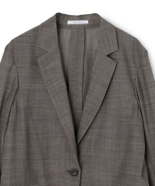 BEIGE, / ベイジ, テーラードジャケット | MOYE / シアーウール テーラードジャケット | 詳細7