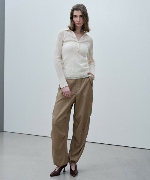 BEIGE, / ベイジ, ニット・セーター | GOVERNOR / シアーリブ スキッパーニット | 詳細1