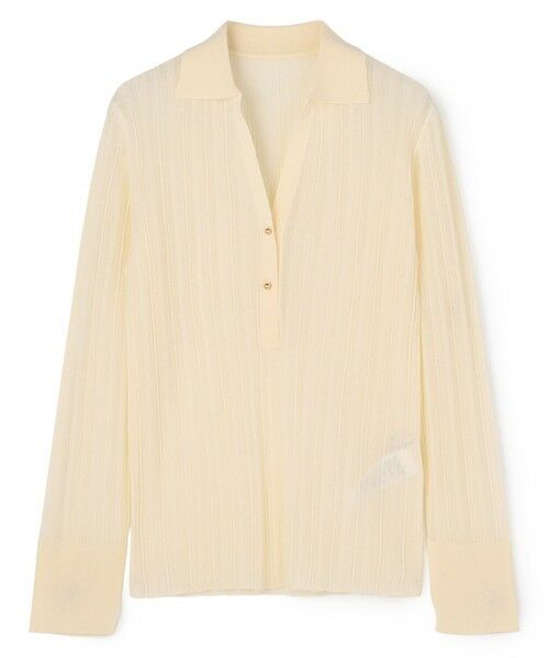 BEIGE, / ベイジ, ニット・セーター | GOVERNOR / シアーリブ スキッパーニット | 詳細3