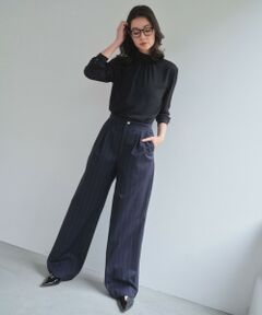 BEIGE, / ベイジ, その他パンツ | 【セットアップ対応】GEORGE / ウールストライプ  ツータックパンツ