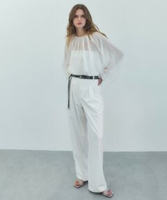 BEIGE, / ベイジ, その他パンツ | ZEPHYR / ベルト付き 2タックワイドパンツ