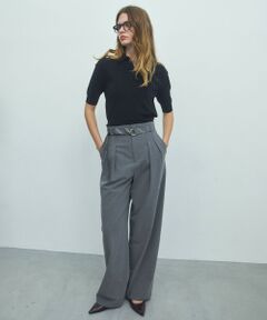 BEIGE, / ベイジ, その他パンツ | ZEPHYR / ベルト付き 2タックワイドパンツ