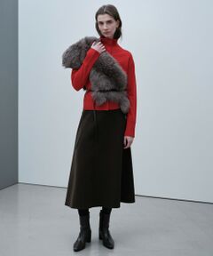 BEIGE, / ベイジ, マフラー・ショール・スヌード・ストール | ANGELL / ムートンファーストール