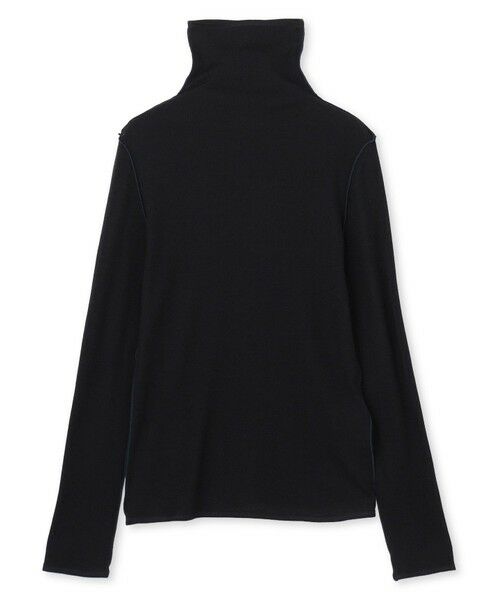 BEIGE, / ベイジ, カットソー | FORD / 配色メローハイネックウールトップス(Black)