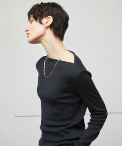 BEIGE, / ベイジ, カットソー | FORD / ボートネックウールトップス