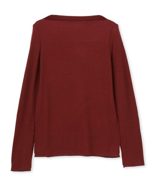 BEIGE, / ベイジ, カットソー | FORD / ボートネックウールトップス（Bordeaux）