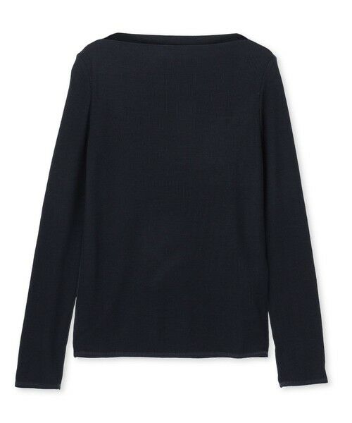 BEIGE, / ベイジ, カットソー | FORD / ボートネックウールトップス（Navy）