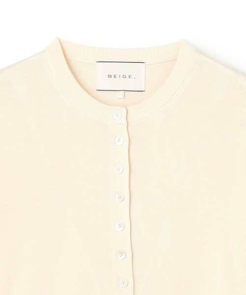 BEIGE, / ベイジ, ニット・セーター | MASON / シルククルーネックカーディガン | 詳細5