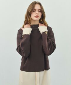 BEIGE, / ベイジ, ニット・セーター | LAURA / ボトルネックニットプルオーバー
