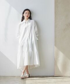 BIANCA / ビアンカ ロング・マキシ丈ワンピース | 【イージーケア】ボリュームシャツワンピース