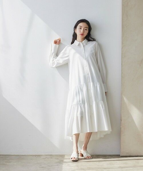 BIANCA / ビアンカ ロング・マキシ丈ワンピース | 【イージーケア】ボリュームシャツワンピース | 詳細1