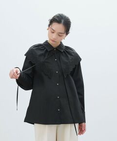 BIANCA / ビアンカ シャツ・ブラウス | 【マルチスタイル】襟付き3WAY刺しゅうブラウス