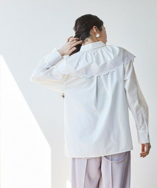 BIANCA / ビアンカ シャツ・ブラウス | 【マルチスタイル】襟付き3WAY刺しゅうブラウス | 詳細15
