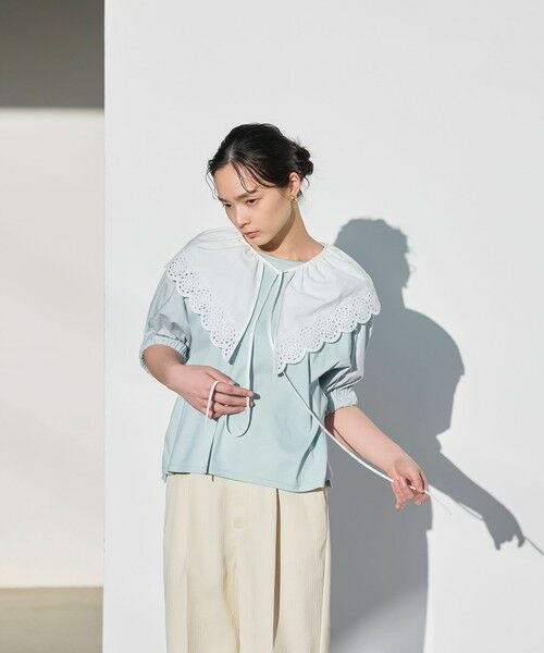 BIANCA / ビアンカ シャツ・ブラウス | 【マルチスタイル】襟付き3WAY刺しゅうブラウス | 詳細18