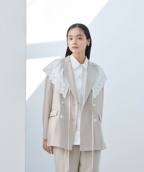 BIANCA / ビアンカ シャツ・ブラウス | 【マルチスタイル】襟付き3WAY刺しゅうブラウス | 詳細19