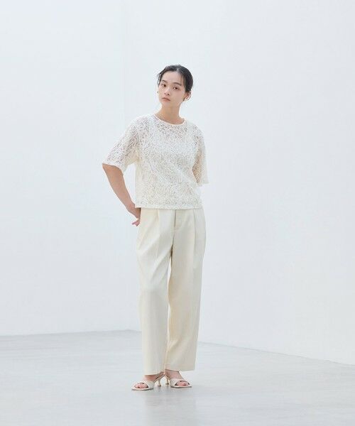 BIANCA / ビアンカ シャツ・ブラウス | 【オケージョン/デイリー】洗えるレースブラウスT | 詳細1