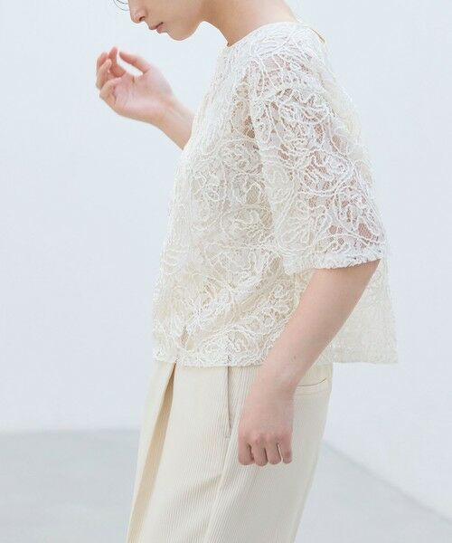 BIANCA / ビアンカ シャツ・ブラウス | 【オケージョン/デイリー】洗えるレースブラウスT | 詳細11