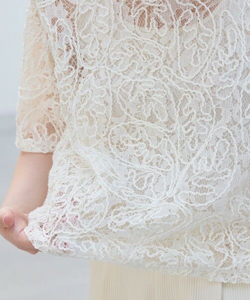 BIANCA / ビアンカ シャツ・ブラウス | 【オケージョン/デイリー】洗えるレースブラウスT | 詳細15