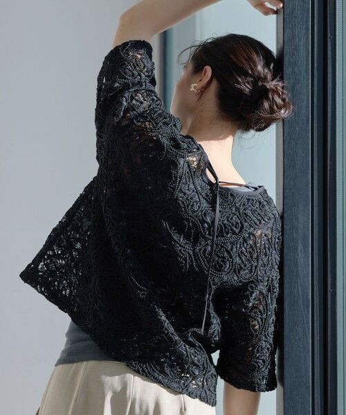 BIANCA / ビアンカ シャツ・ブラウス | 【オケージョン/デイリー】洗えるレースブラウスT | 詳細5