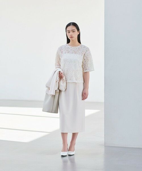 BIANCA / ビアンカ シャツ・ブラウス | 【オケージョン/デイリー】洗えるレースブラウスT | 詳細8