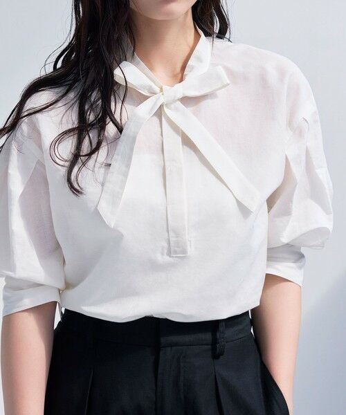 BIANCA / ビアンカ シャツ・ブラウス | 【マルチシーン】軽やかボウタイブラウス | 詳細2