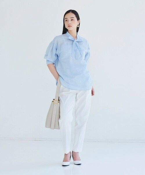 BIANCA / ビアンカ シャツ・ブラウス | 【マルチシーン】軽やかボウタイブラウス | 詳細6