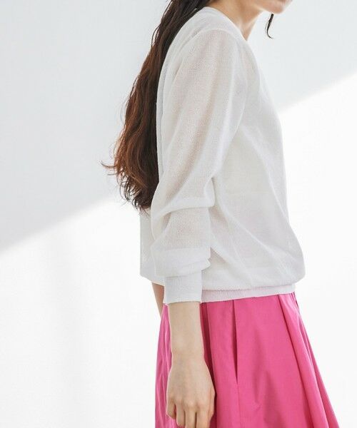 BIANCA / ビアンカ ニット・セーター | 【デイリーユース】スウェットライクシルエットシアーニット | 詳細11