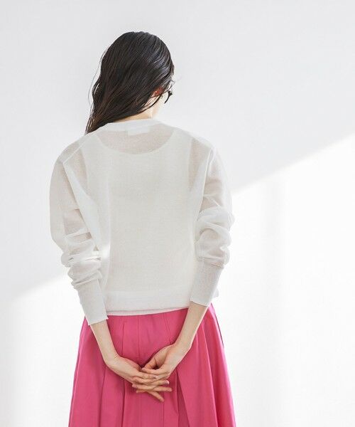 BIANCA / ビアンカ ニット・セーター | 【デイリーユース】スウェットライクシルエットシアーニット | 詳細12