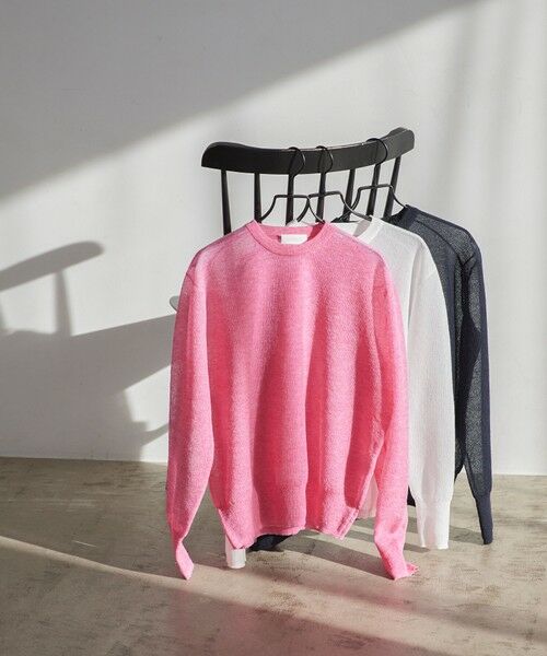 BIANCA / ビアンカ ニット・セーター | 【デイリーユース】スウェットライクシルエットシアーニット | 詳細15