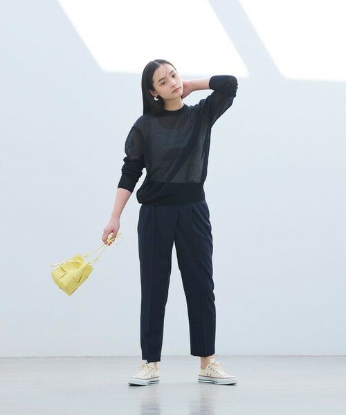 BIANCA / ビアンカ ニット・セーター | 【デイリーユース】スウェットライクシルエットシアーニット | 詳細5