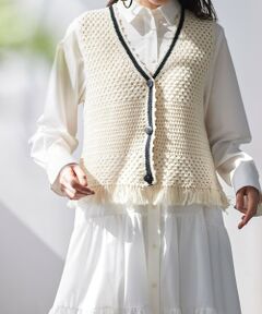 BIANCA / ビアンカ ニット・セーター | 【着回し抜群】手編みニットジレ