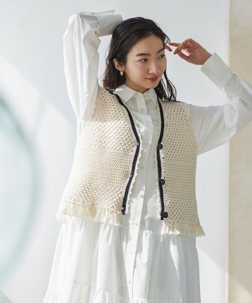 BIANCA / ビアンカ ニット・セーター | 【着回し抜群】手編みニットジレ | 詳細5