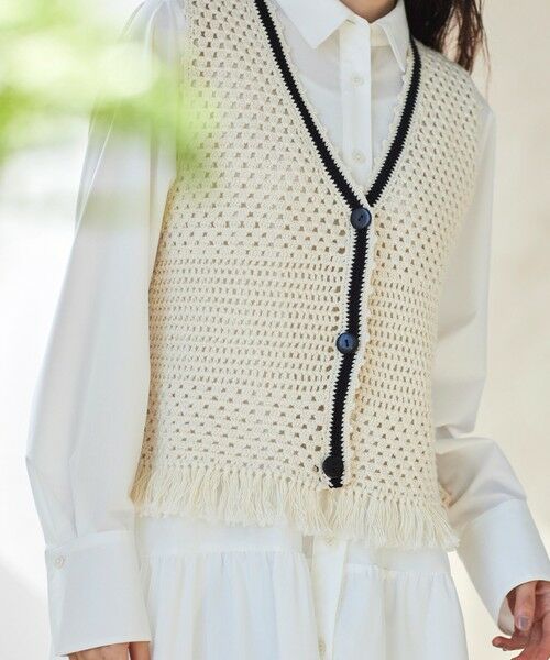 BIANCA / ビアンカ ニット・セーター | 【着回し抜群】手編みニットジレ | 詳細8